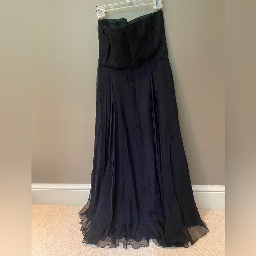 Max Mara strapless, black, flowy cocktail dress - Picture 2 of 4